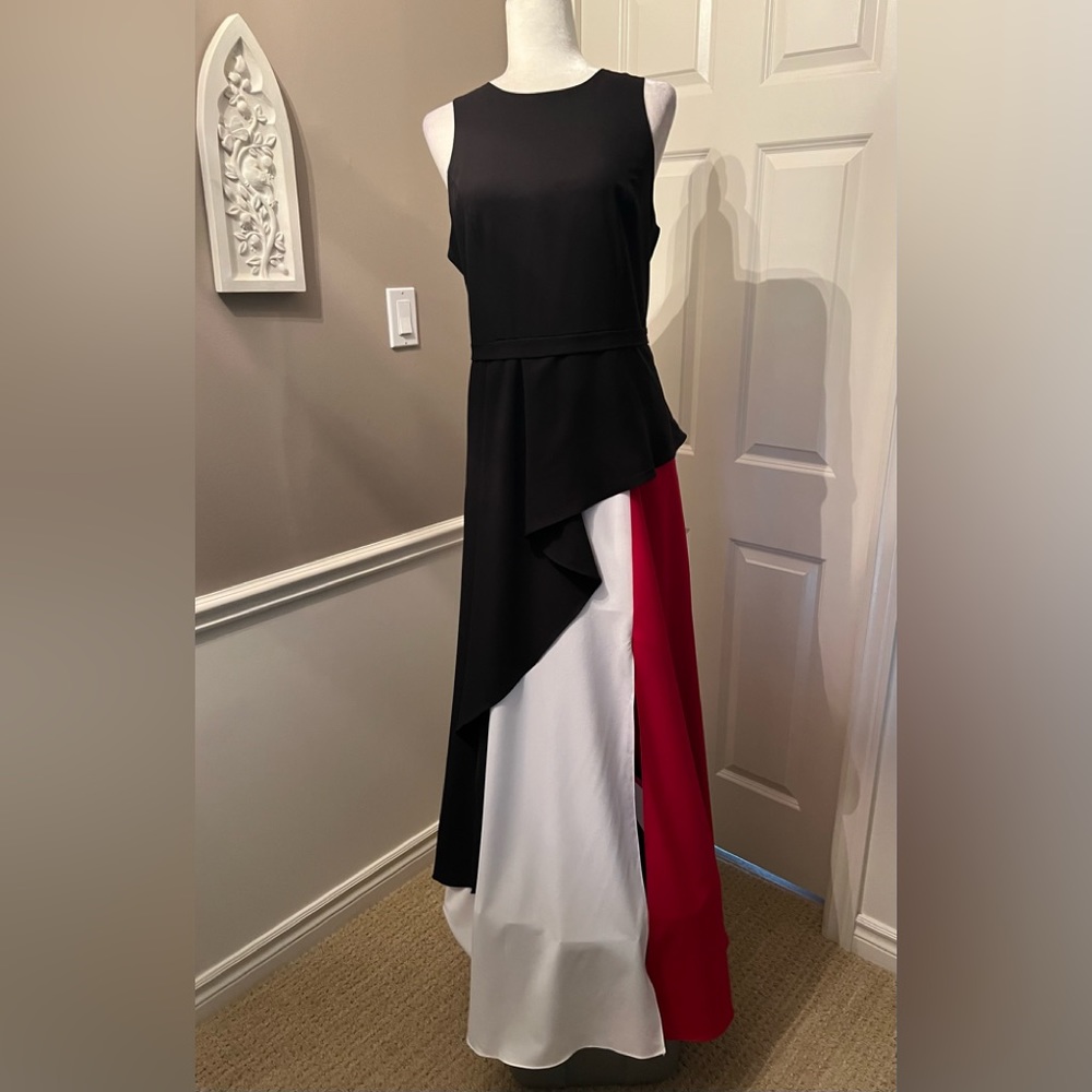 Full Length Colour Block Dress